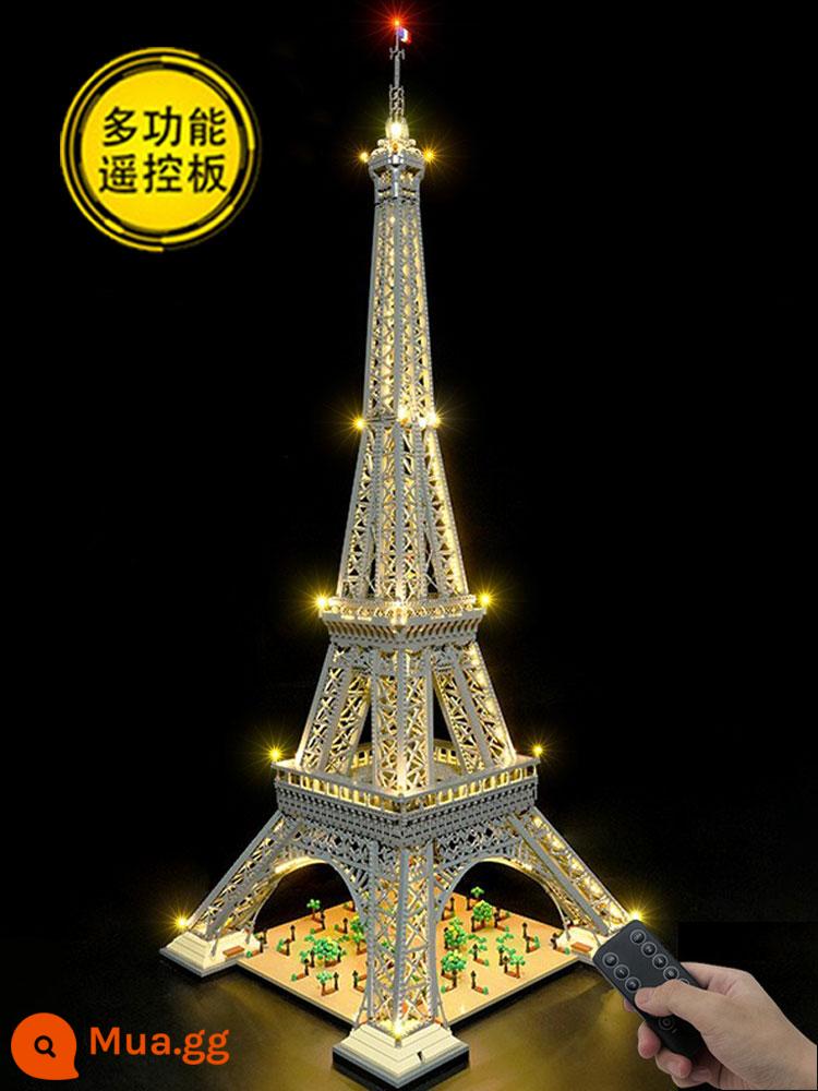 Paris Pháp Tháp Eiffel Mô Hình Khối Xây Dựng Người Lớn Đồ Chơi Lắp Ráp Khó Xây Dựng Thế Giới Bé Trai - [Phiên bản hoàn hảo] Tháp Eiffel + Đèn điều khiển từ xa sang trọng