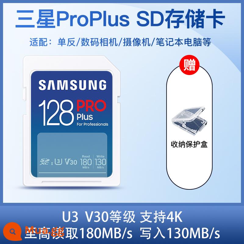 Thẻ nhớ sd samsung thẻ nhớ 128g camera 1 mắt siêu nhỏ chống camera class10 thẻ nhớ tốc độ cao thẻ sd sony canon - Mức V30 U3 128G (180M/s) hỗ trợ ghi 4K