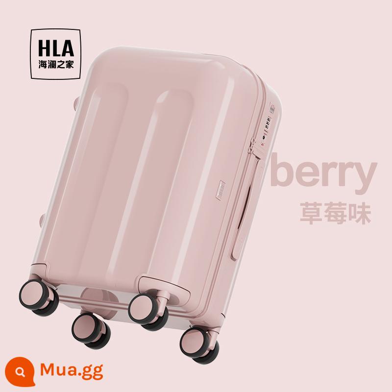 HLA/Heilan Nhà Bánh Mì Nướng Hành Lý Nữ Xe Đẩy Ốp Lưng Sinh Viên Cao Cấp Đa Năng Cốc Vali 24 Inch - Hộp kem-hương dâu [thiết kế nguyên bản + ngăn đựng cốc di động]