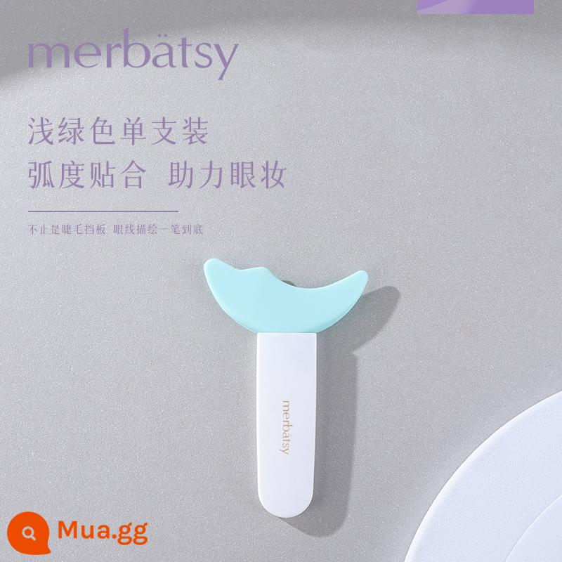 MERBATSY cọ mascara vách ngăn silicone lông mi trên và dưới thẻ bóng mắt nằm tằm người mới kẻ mắt hiện vật phụ trợ - Gói đơn màu xanh nhạt