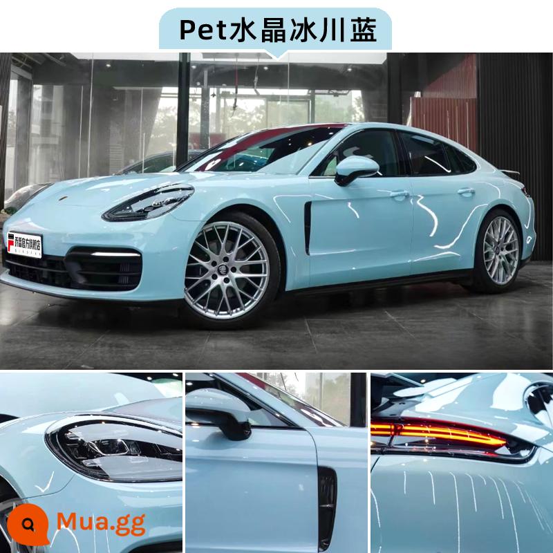 Film đổi màu xe Crystal Nado Grey PET Piano Black Body Film Khaki Green Full Car Film Thi công trên toàn quốc - Crystal Glacier Blue (Gói lắp đặt toàn quốc) Chất liệu PET