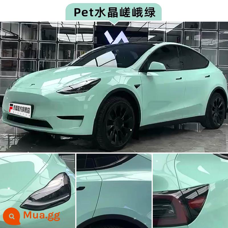 Film đổi màu xe Crystal Nado Grey PET Piano Black Body Film Khaki Green Full Car Film Thi công trên toàn quốc - Crystal Saga Green (gói lắp đặt toàn quốc) Chất liệu PET