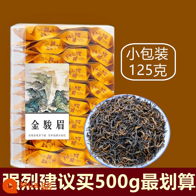 Hai loại trà đỏ lớn Jin Junmei trà đen hương thơm mạnh loại không đặc biệt Trà Lapsang Souchong 2022 trà mới hộp quà 500g - 126g