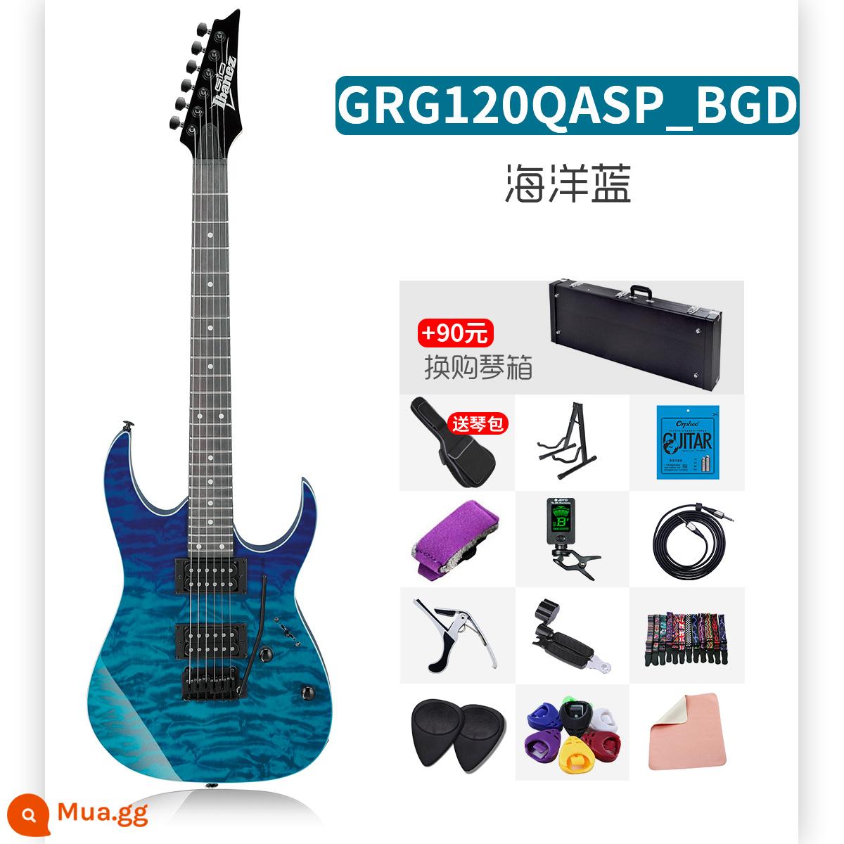 IBANEZ Ibanna GRX40 GRG150/170DX/220PA mục chuyên nghiệp mới bắt đầu bộ guitar điện - GRG120QASP-BGD Xanh biển