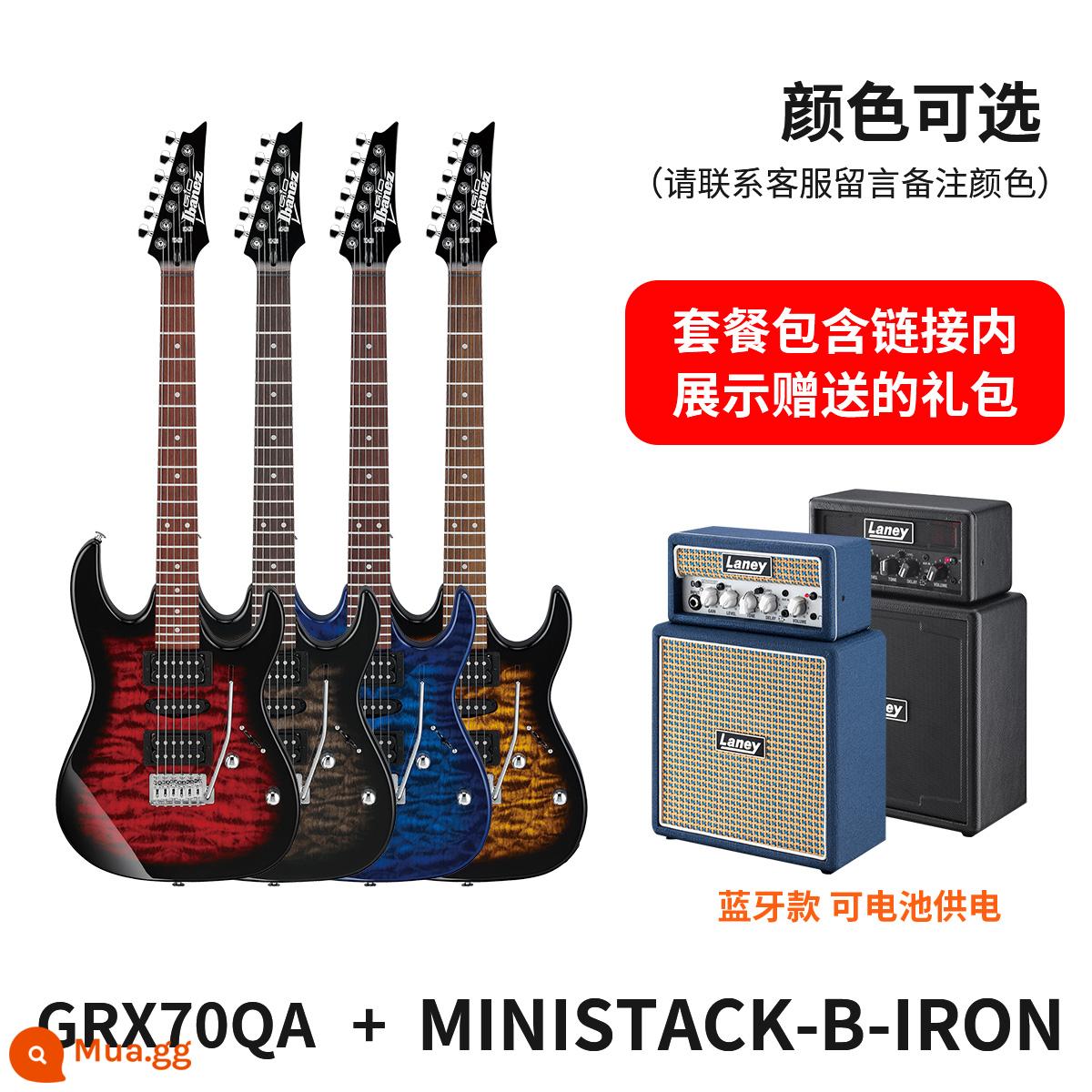 IBANEZ Ibanna GRX40 GRG150/170DX/220PA mục chuyên nghiệp mới bắt đầu bộ guitar điện - Loa GRX70QA+Laney