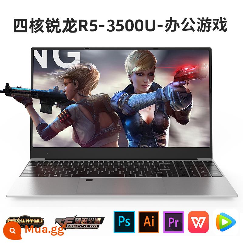 [Ryzen 8 nhân mới 2022] Máy tính xách tay chơi game cấu hình cao AMD 15,6 inch mới dành riêng cho thể thao điện tử văn phòng doanh nghiệp mỏng nhẹ di động sinh viên đại học hàng chính hãng cửa hàng chính hãng - Card đồ họa 4 nhân R5-3500U+2G [Trò chơi kinh doanh]