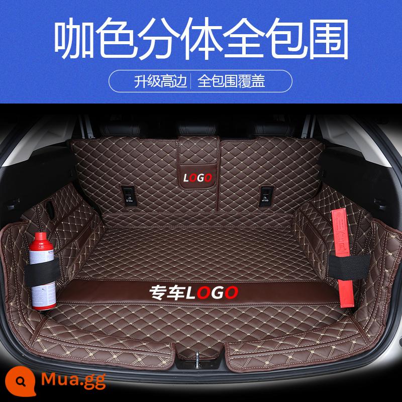 Foss Bora Lavida khám phá cách Yue Passat Sagitar Golf Magotan Lingdu Tiguan thảm cốp được bao quanh hoàn toàn - Hai mảnh được bao bọc hoàn toàn [mì cà phê] logo ô tô độc quyền + dây đai