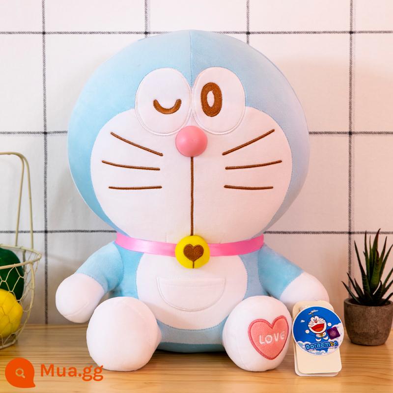 Chính Hãng Doraemon Búp Bê Mèo Jingle Lớn Đồ Chơi Sang Trọng Búp Bê Doraemon Búp Bê Quà Tặng Sinh Nhật Nữ - [Ủy quyền chính hãng] Phong cách ngọt ngào-Đôi mắt nhấp nháy