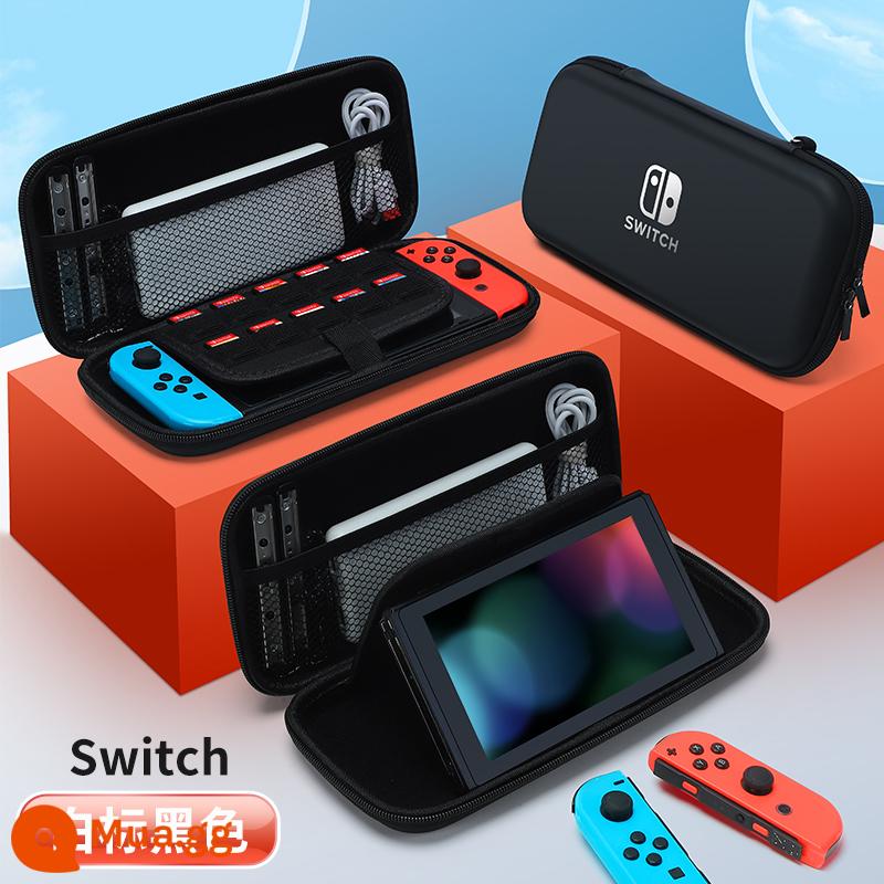 Túi đựng switch bijibit Vỏ bảo vệ Nintendo ns xách tay máy chơi game màn hình oled dung lượng lớn hộp vỏ cứng hộp băng chuyển mạch siwch tay cầm phụ kiện vỏ cứng trọn bộ - Hộp đựng cứng công tắc [nhãn trắng đen] đi kèm miếng dán + nắp