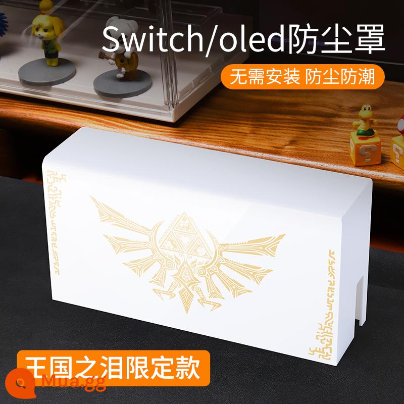 Bijibite Nintendo Switch bụi che hộp cơ sở phát sáng switcholed vỏ acrylic chính màn hình oled máy chơi game vỏ bảo vệ tay cầm ns bao gồm túi lưu trữ trong suốt phụ kiện hộp thẻ - Phiên bản acrylic "Universal for Switch/Oled" của Tears of the Kingdom phiên bản giới hạn√vỏ che bụi