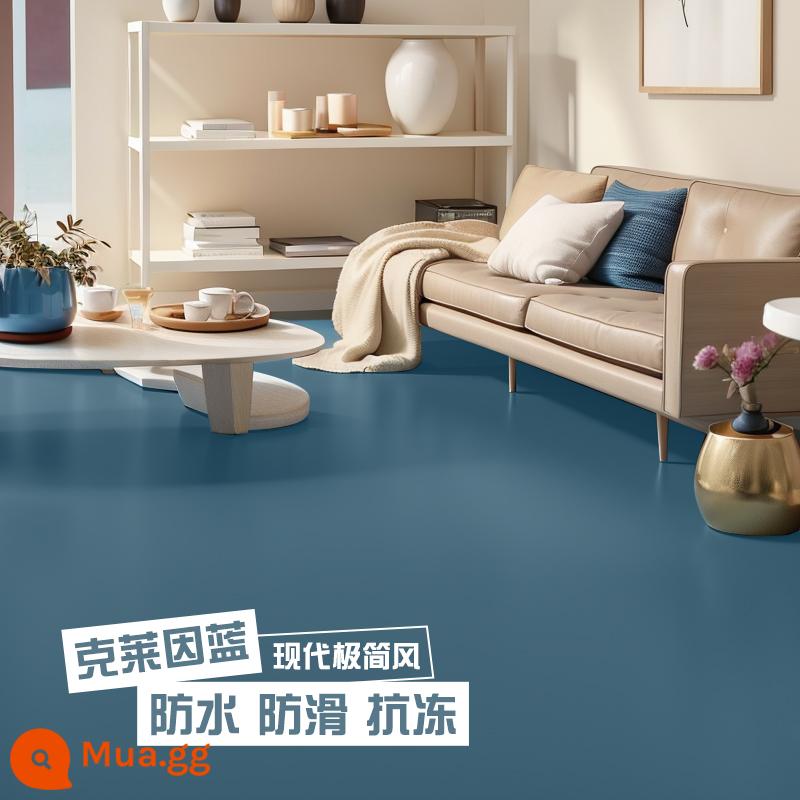 Sơn sàn nhà trong nhà cải tạo sàn xi măng sơn sàn tự san phẳng mạnh sơn sàn sơn sàn epoxy - Klein blue [gói bảo vệ môi trường hộ gia đình 10m2] - sơn màu 2kg