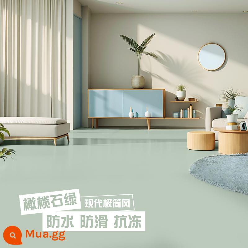 Sơn sàn nhà trong nhà cải tạo sàn xi măng sơn sàn tự san phẳng mạnh sơn sàn sơn sàn epoxy - Peridot Green [Gói thân thiện với môi trường gia đình 10m2] - Sơn màu 2kg