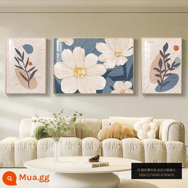 Tranh trang trí phòng khách Bắc Âu, tranh treo ba cây xanh tươi nhỏ, tranh treo tường nền sofa đơn giản hiện đại cao cấp - 183612/183613/183615