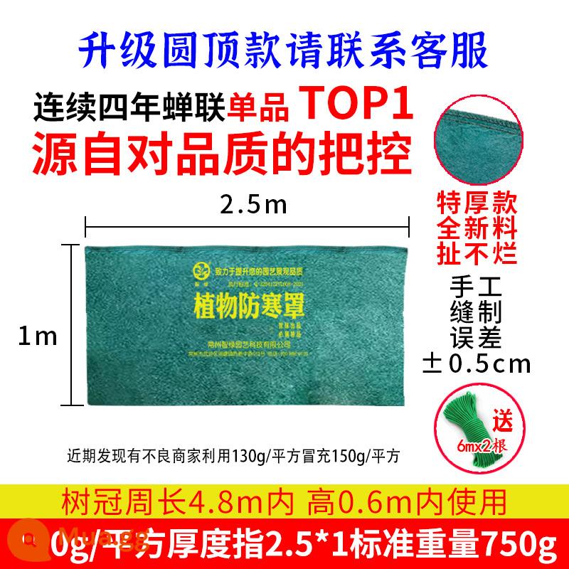 Vỏ giữ ấm chống lạnh cho cây, giá đỡ túi vải cách nhiệt, hoa đan xen, cây xanh, cây ăn quả, vỏ chống đông thoáng khí, phiên bản dày - Rộng 2,5 mét và cao 1,0 mét [vỏ lạnh dày nâng cấp]