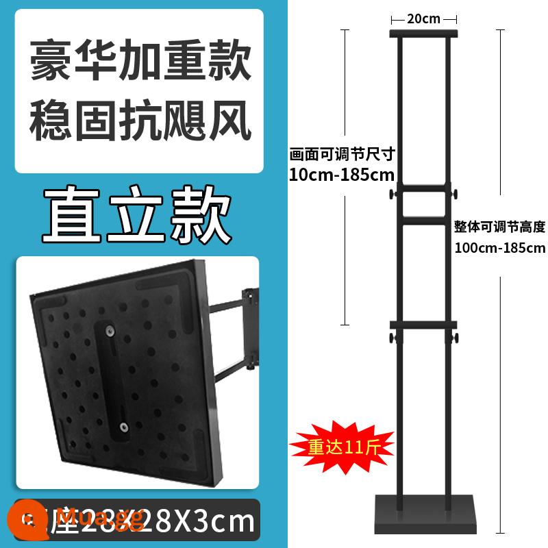 Khung bảng Kt giá hiển thị hạ cánh thẳng đứng bảng hiển thị quảng cáo lớn kệ áp phích bảng hiển thị công khai thương hiệu đứng tùy biến thương hiệu nước - Giá đỡ POP phía trước có trọng lượng chống gió màu đen