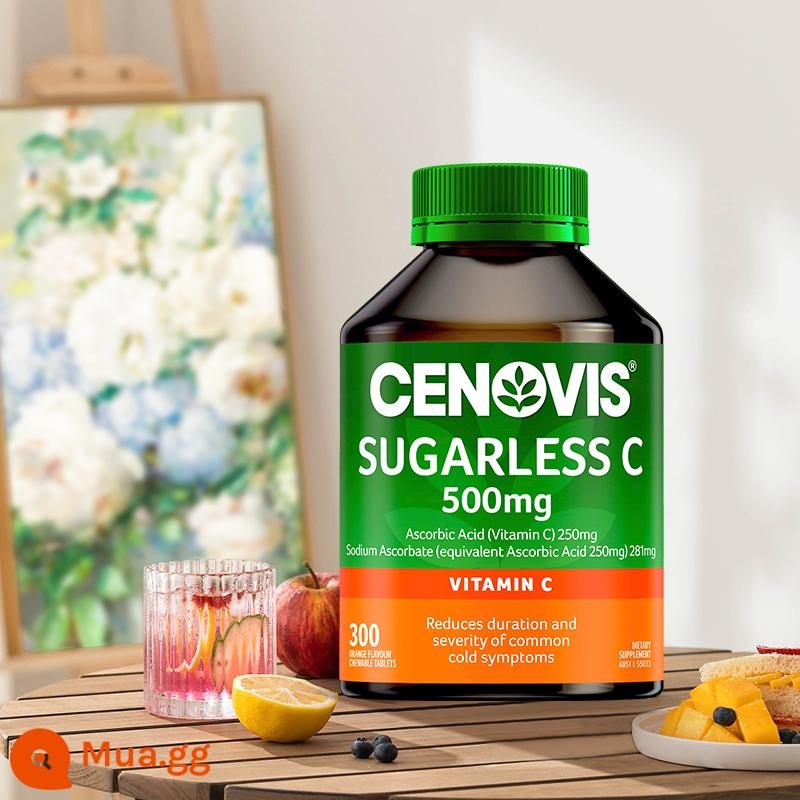 [Tự vận hành] Viên nhai vitamin C không đường Cenovis nhập khẩu từ Úc VC giúp tăng cường thể chất, trẻ hóa và sức khỏe - Viên nhai vitamin C vị cam