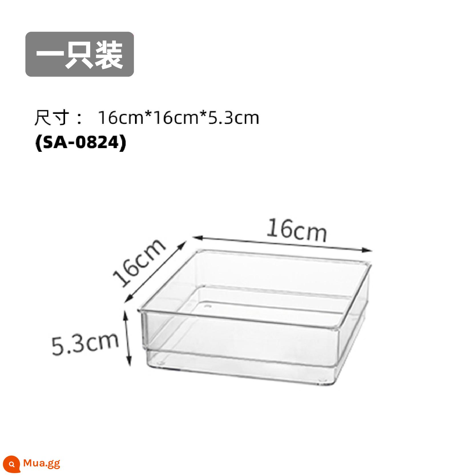 Ngăn lưu trữ ngăn kéo Ngăn hộp lưu trữ tích hợp ngăn nhà bếp tổ chức tạo tác máy tính để bàn trong suốt phong cách Nhật Bản đồ lặt vặt văn phòng phẩm - Gói đơn (SA-0824)