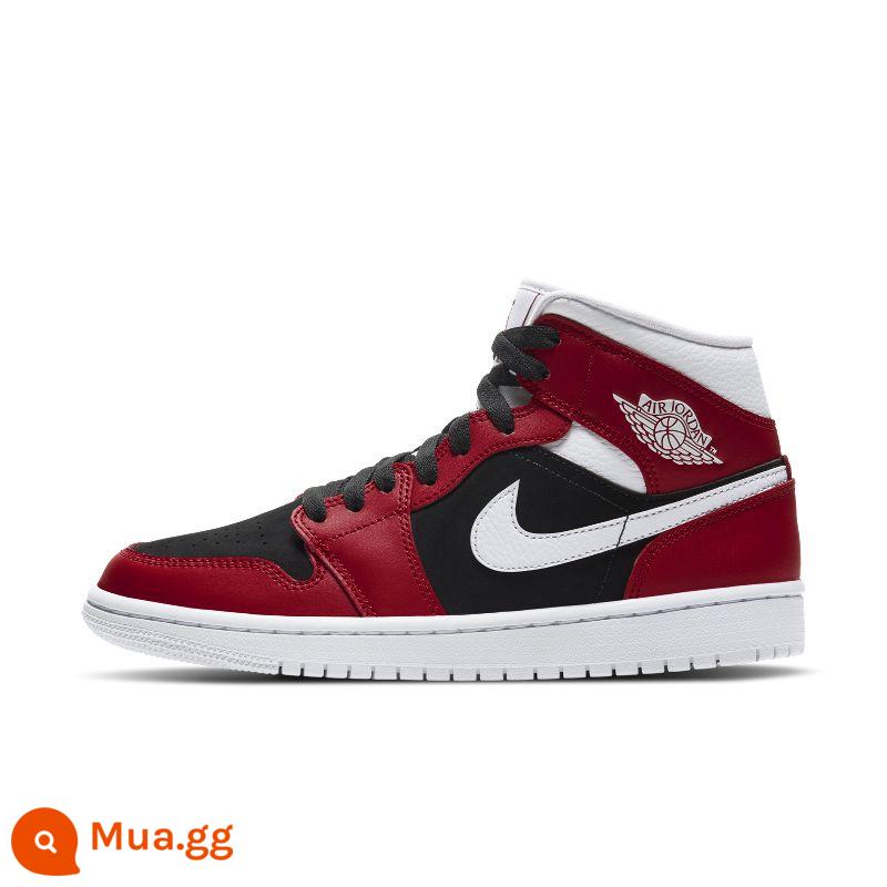 NIKE AIR JORDAN 1 AJ1 Joe 1 giày thể thao nữ giày bóng rổ ống giữa thường ngày BQ6472-308-141 - Đen và đỏ (BQ6472-601)