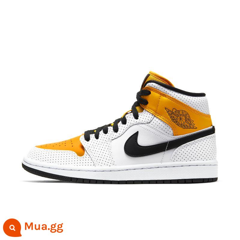 NIKE AIR JORDAN 1 AJ1 Joe 1 giày thể thao nữ giày bóng rổ ống giữa thường ngày BQ6472-308-141 - Trắng (BQ6472-107)