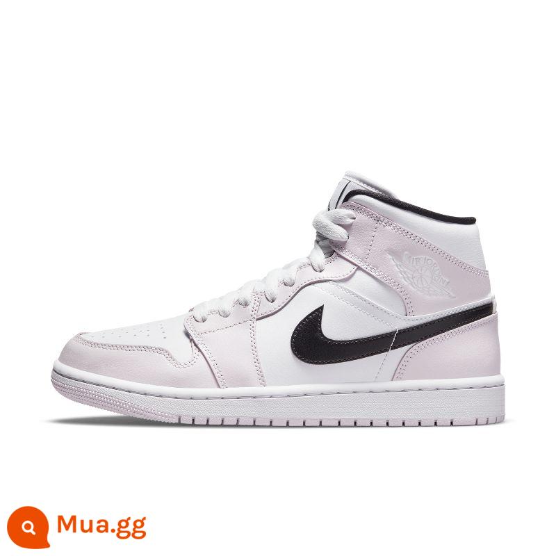 NIKE AIR JORDAN 1 AJ1 Joe 1 giày thể thao nữ giày bóng rổ ống giữa thường ngày BQ6472-308-141 - Hồng trắng (BQ6472-500)