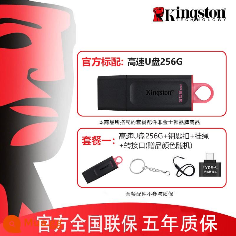 Ổ đĩa USB tốc độ cao trên ô tô Kingston USB chính hãng 64g dung lượng lớn 128g điện thoại di động máy tính văn phòng Ổ đĩa flash USB 32g - DTX 256G