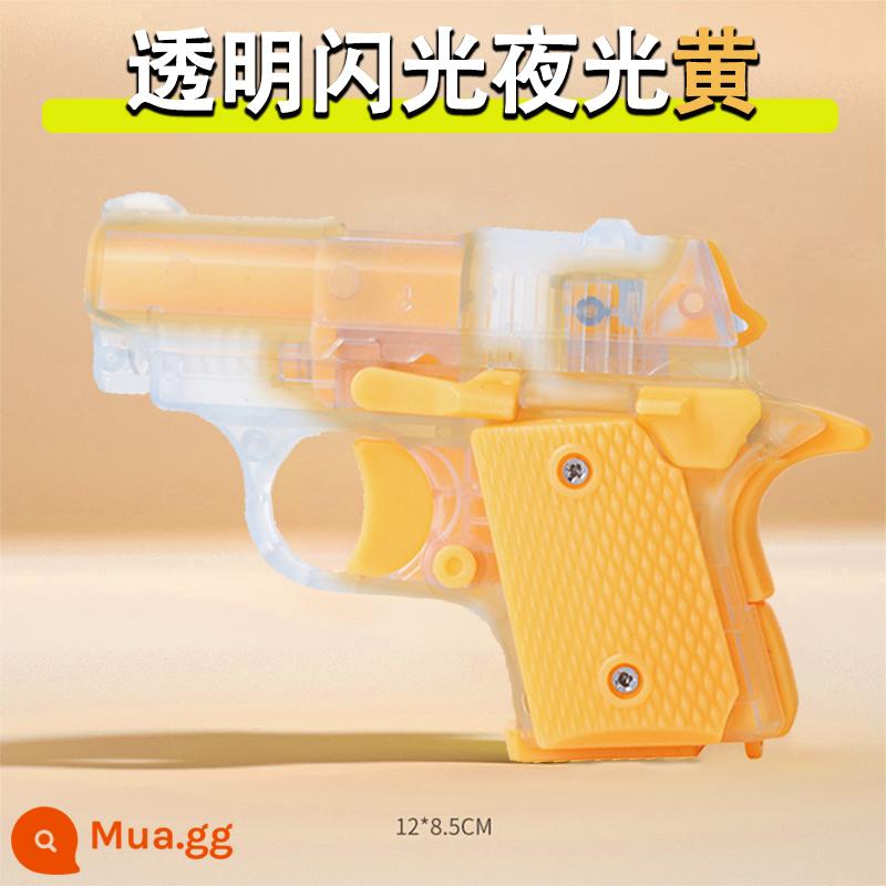 1911 Cub Cà Rốt Súng Chính Hãng Trọng Lực Cà Rốt Súng Mini 3D In Hình Súng Đồ Chơi Dao Súng Ngắn Cà Rốt Dao - Súng flash Luobu [phiên bản phát sáng trong suốt 1911] nhấp nháy màu vàng