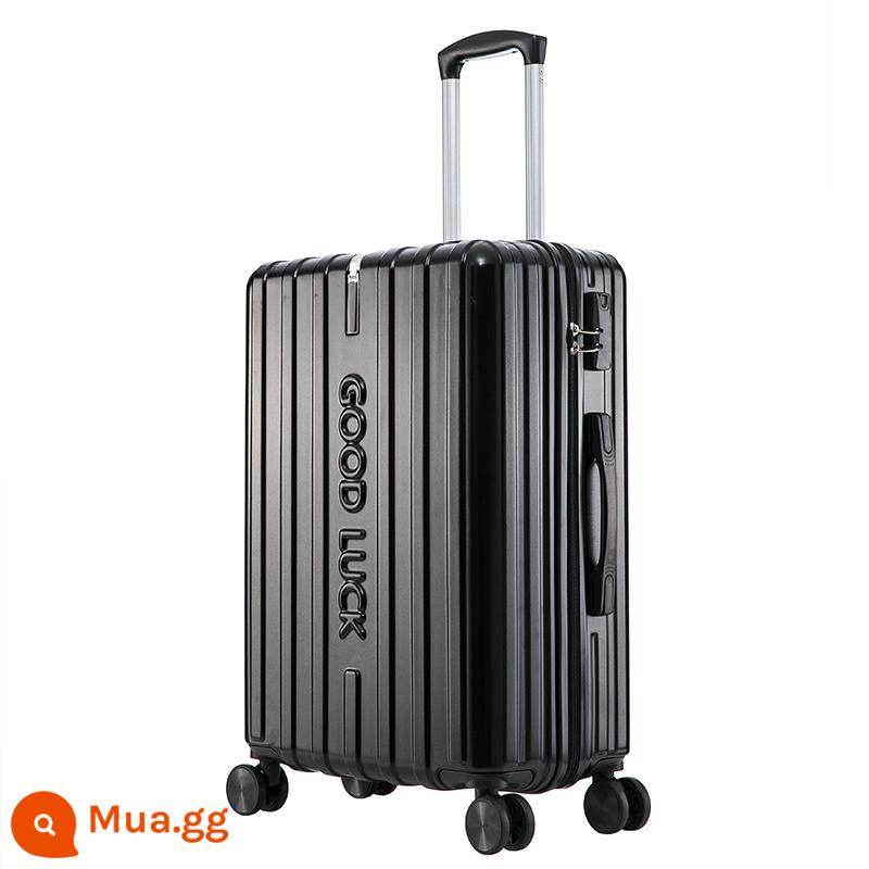 Vali Xe Đẩy Nữ Công Suất Lớn Đa Năng Bánh Xe Sinh Viên Mới Mật Khẩu Vali 28 Inch Bao Da Nam - Hộp đơn màu đen sang trọng 21#