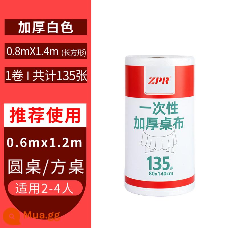 Khăn trải bàn dùng một lần hình chữ nhật tích cực khăn trải bàn tròn dày màng nhựa thương mại khăn trải bàn hộ gia đình bàn nhỏ thảm - Trắng 0,8mx1,4m Tổng cộng 135 ảnh