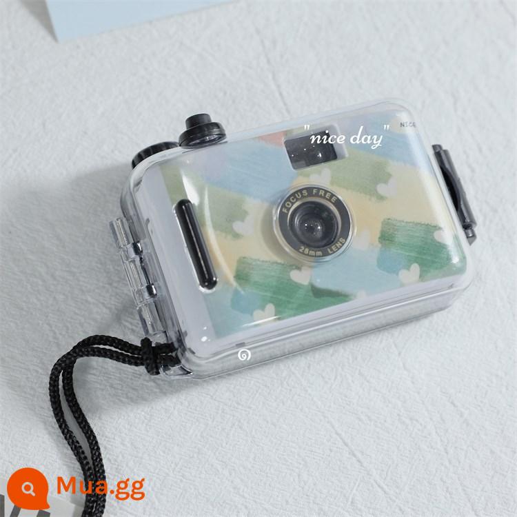 Đánh lừa máy ảnh phim không Polaroid retro phim máy ảnh cặp đôi sinh viên máy ảnh chống thấm nước máy ảnh nhỏ di động - vẽ nguệch ngoạc kem