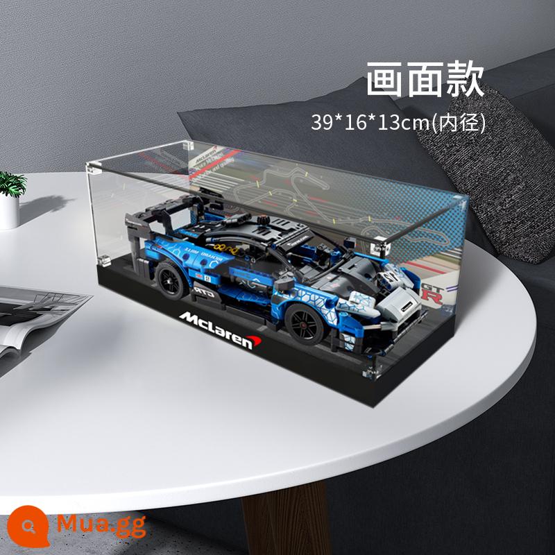 POP Lego Porsche 911 Bugatti Lamborghini Ferrari hộp hiển thị acrylic trong suốt chống bụi - Hình ảnh mẫu 42123 McLaren Senna