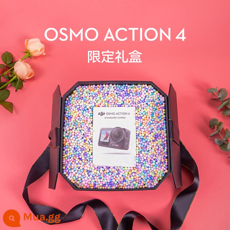 [Hộp quà tặng Qixi] Máy ảnh thể thao DJI Action3 4 Máy ảnh đầu máy cưỡi máy ảnh lặn ngoài trời - [Không quà tặng] Hộp quà giới hạn phiên bản tiêu chuẩn—màu đen [Có hàng SF Express]