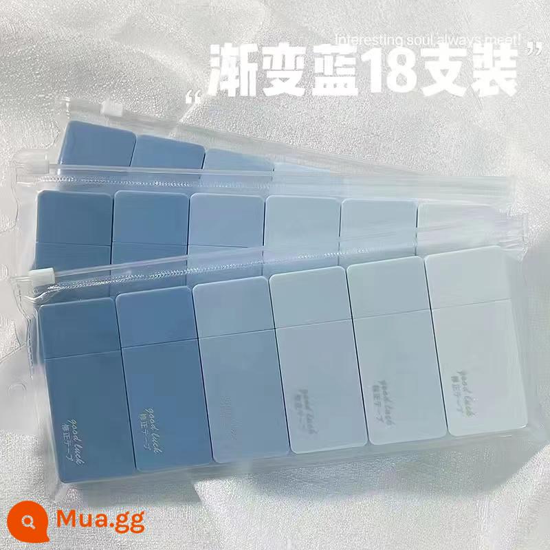 Xiaohongshu với băng chỉnh sửa màu gradient bên trong giống nhau để học sinh sử dụng băng chỉnh sửa dung lượng lớn im lặng băng chỉnh sửa giá trị cao - Trái tim đại dương [18 miếng] tặng kèm hộp đựng bút