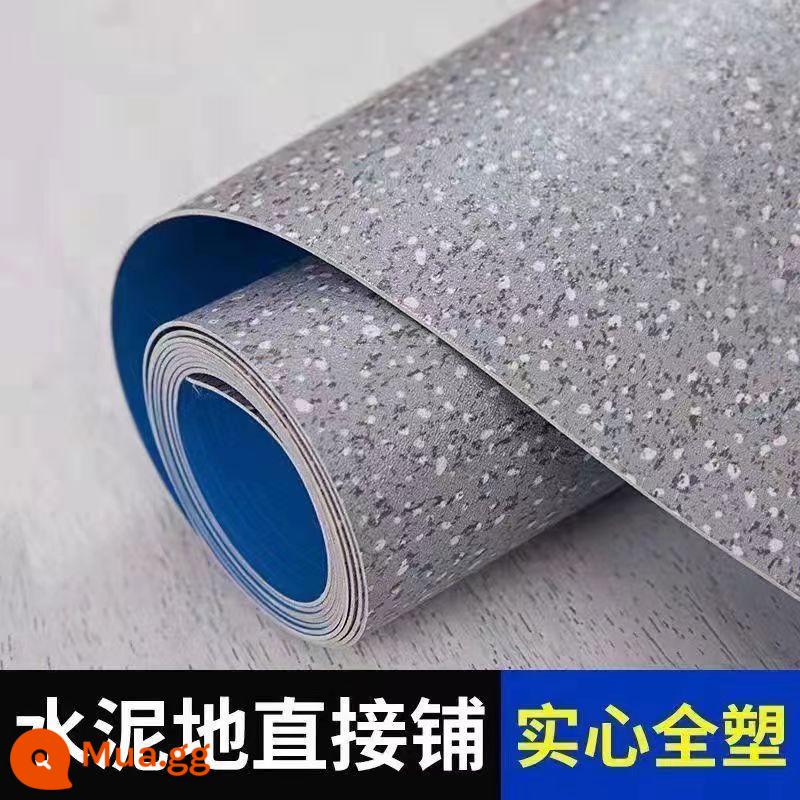 Thương Mại Sàn Nhựa PVC Da Dày Chịu Mài Mòn Sàn Nhựa Sàn Xi Măng Trực Tiếp Lát Sàn Dán Sàn Dán Chống Thấm Nước - Đá cẩm thạch màu xám dày 1,0mm và chống mài mòn