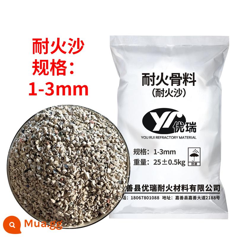 Cát chịu lửa alumin cao Xi măng aluminat A600 25kg không nứt hạt thô micropowder tổng hợp bột mịn bauxit - 1-3MM