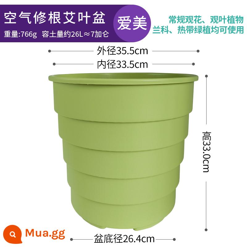 Amy điều khiển gốc thoáng khí nhựa nhựa chậu hoa lớn núi xanh gallon nồi hoa hồng tú cầu Clivia nồi đặc biệt - Số 355 táo xanh