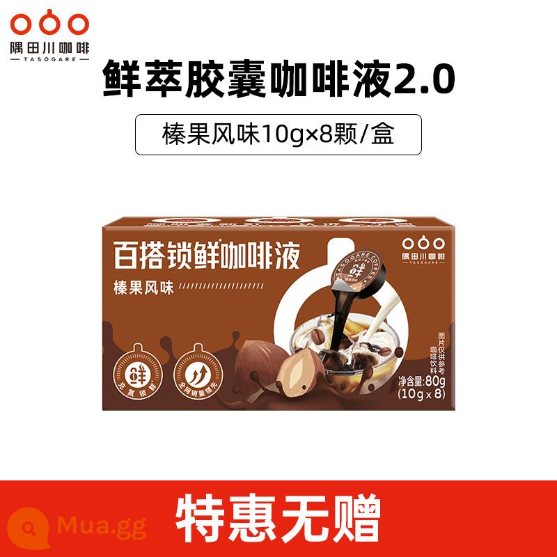 Cùng đoạn với Xiao Zhan Cà phê đen hòa tan Sumida River Espresso dạng viên nén dạng lỏng Đá Oda River - [Cô đặc gấp 13 lần] Hương hạt dẻ 8 viên (không kèm quà tặng mỗi hộp)