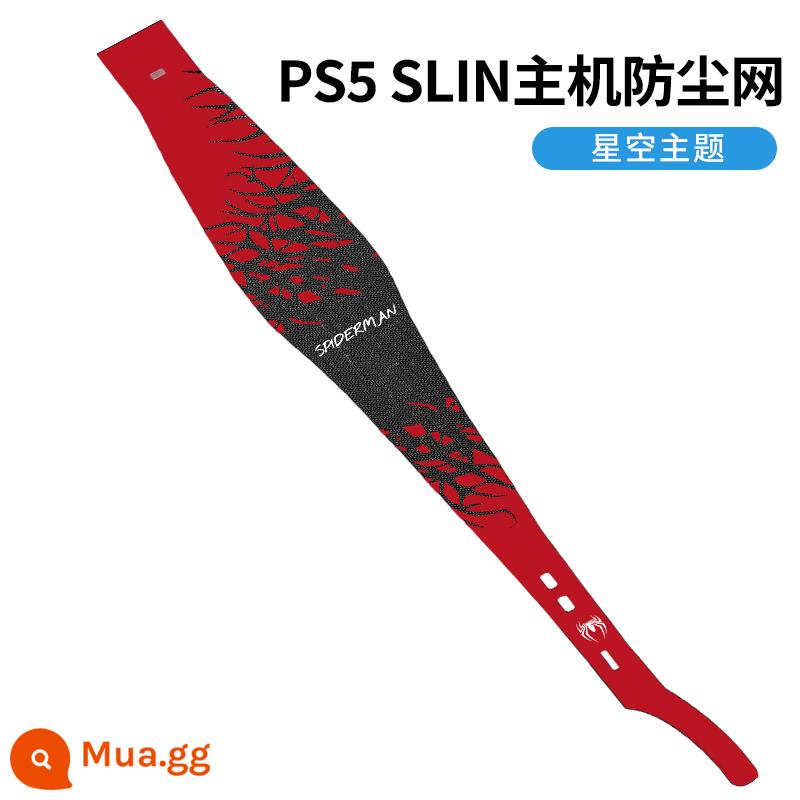 Thích hợp cho lưới chống bụi PS5slim, mẫu lưới thoáng khí, phiên bản mới của nhãn dán máy chơi game PS5 mỏng, lưới bảo vệ ở giữa, chống lông thú cưng, lưới chống tro, che bụi, phim phiên bản kỹ thuật số đầu CD, chống dấu vân tay - Lưới chống bụi chủ đề SLIM Người nhện đen