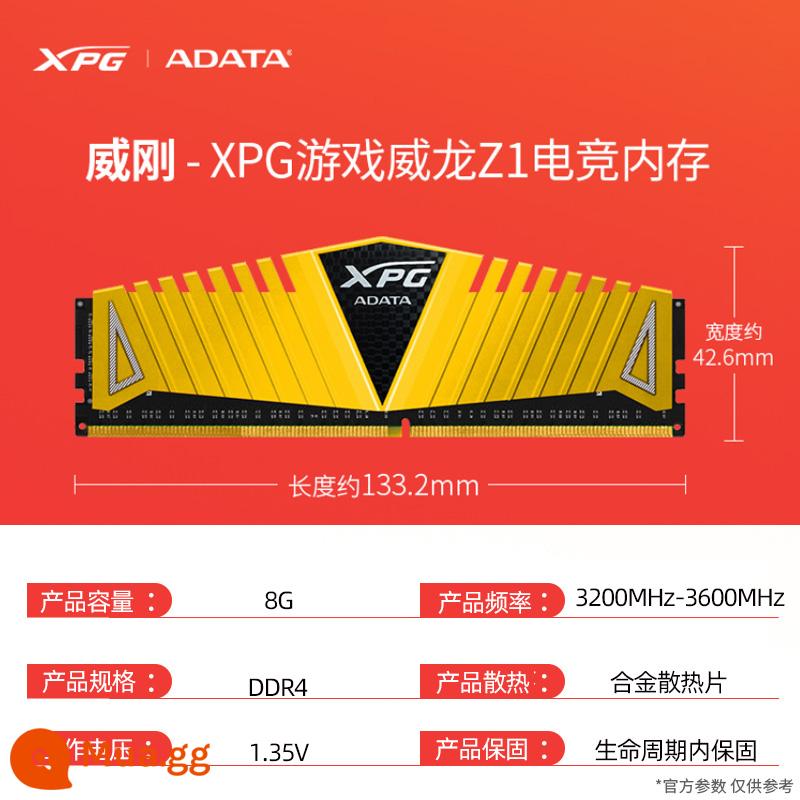 Bộ nhớ máy tính để bàn Weigang XPG Weigang DDR4 8G 16G 32G 3000 3200 3600 bộ nhớ trò chơi - Mẫu xe chơi game Veyron Z1 8GB