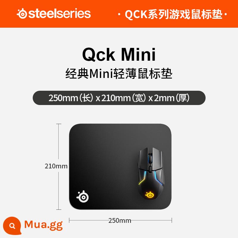 Bàn di chuột Steelseries Sai Rui QckMini/L/2XL/3XL Cao su thông thường chuyên dụng cho game thể thao điện tử - QcK Mini Đen S (Cổ Điển) 250 mm x 210 mm x 2 mm