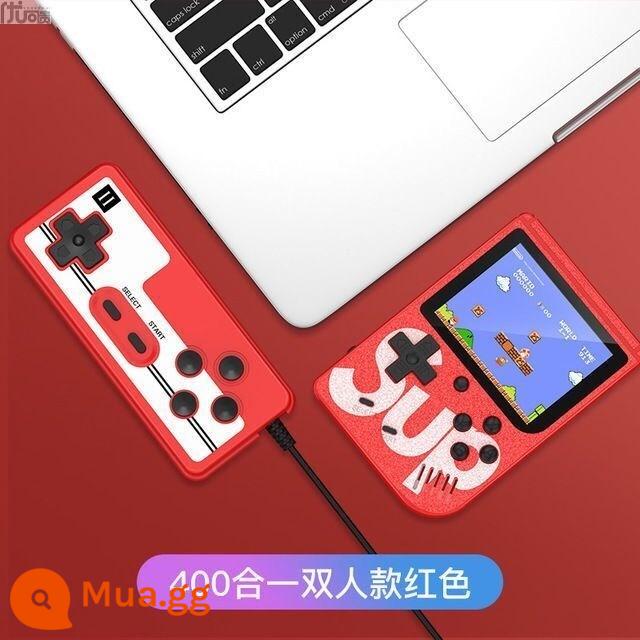 [Douyin cùng phong cách] Máy chơi game cầm tay với 400 loại trò chơi, máy chơi game sạc đôi SUP hoài cổ cổ điển mới - Đỏ [bản nâng cấp HD + 400 máy chơi game] + 1 pin + cáp sạc