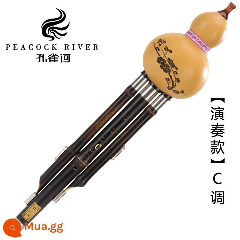 Peacock River lụa bầu mới bắt đầu chuyên nghiệp C xuống B điệu sinh viên tự học mục AGFD điệu Yunnan Zizhu 5 tone h - [Phong cách biểu diễn] [Ba ngõ hoa mận] Phím C + Gói quà