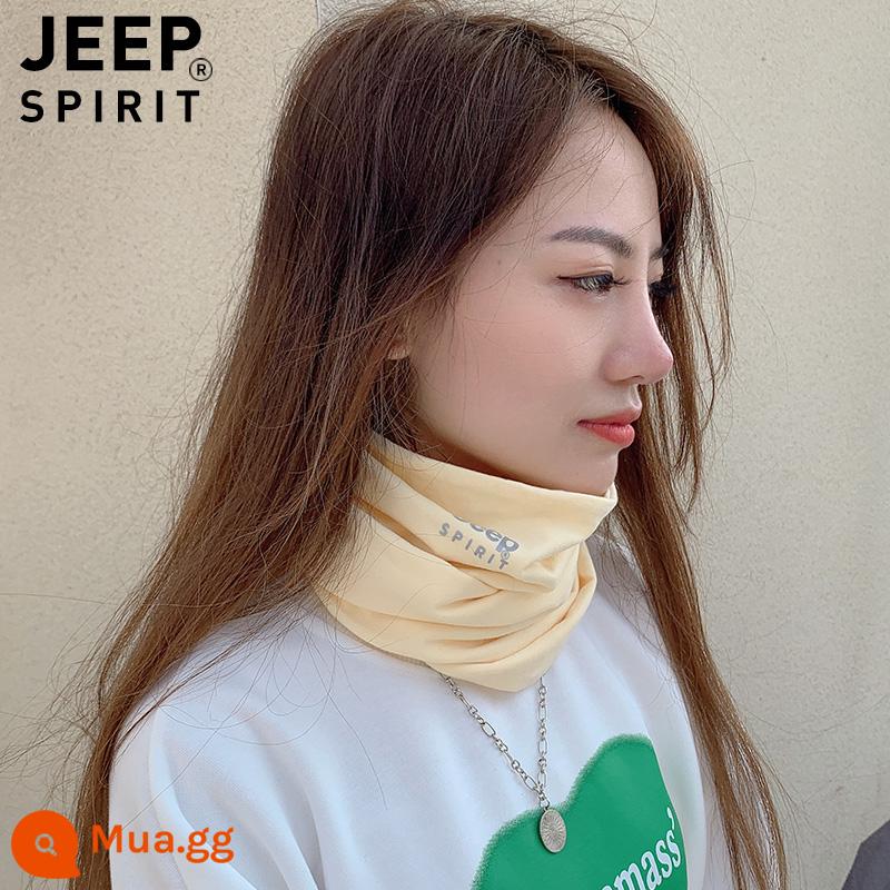 Cổ xe JEEP cotton nguyên chất dành cho nam và nữ mùa thu đông ấm áp bảo vệ cổ cổ nhỏ đi xe đạp ngoài trời khăn lạnh mặt nạ chống gió - quả mơ