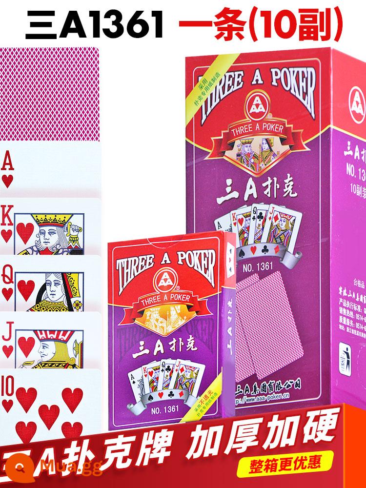 3a poker dày và cứng poker dành cho người lớn poker chính hãng bán buôn Doudizhu sáng tạo thẻ chơi nhân vật lớn 10 đôi - Ba chiếc A1361 10 đôi