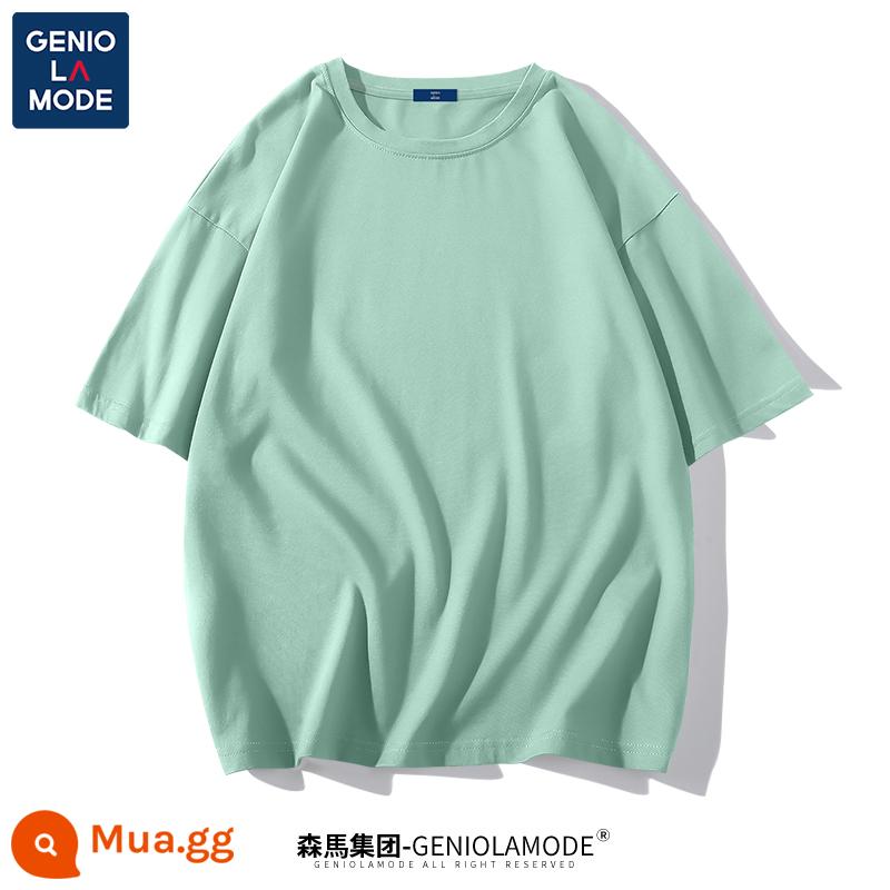 Semir Group GENIOLAMODE Áo thun gấu trúc nam nhanh khô nam lụa băng cao cấp mỏng mát mùa hè ngắn tay - Màu xanh nước biển (trống)