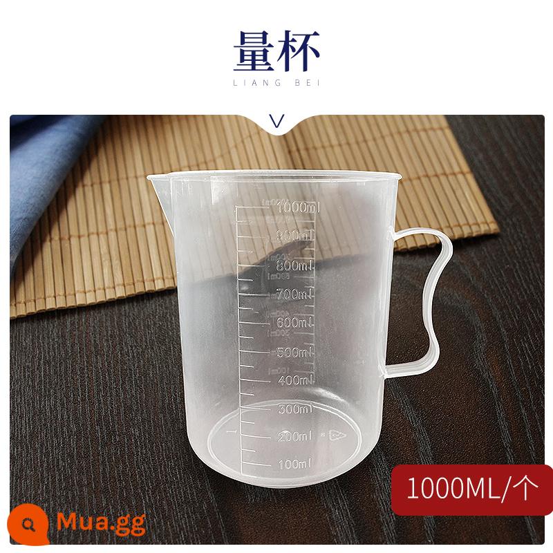 Tie-nhuộm handmade DIY dụng cụ miệng nhọn chai may vá ban nhạc cao su thêu kéo dài mô hình phiên bản khối gỗ que kem nhuộm vật liệu gói - Cốc đo lường [1000ml]