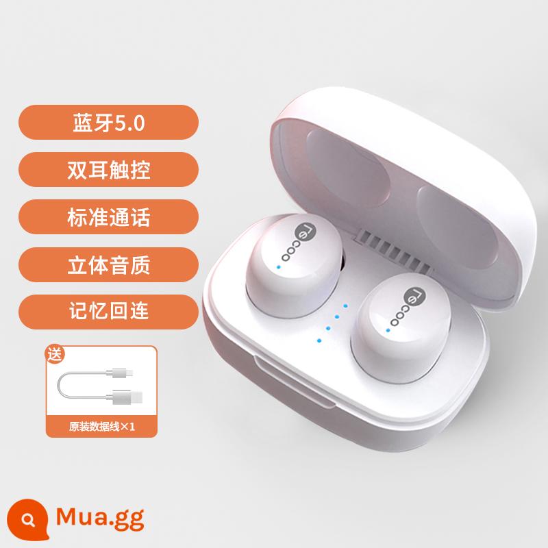 Tai nghe bluetooth không dây Lenovo Laiku chính hãng 2022 mẫu thể thao nam nữ giảm ồn mẫu mới thời gian chờ siêu lâu - Phiên bản tiêu chuẩn-màu trắng