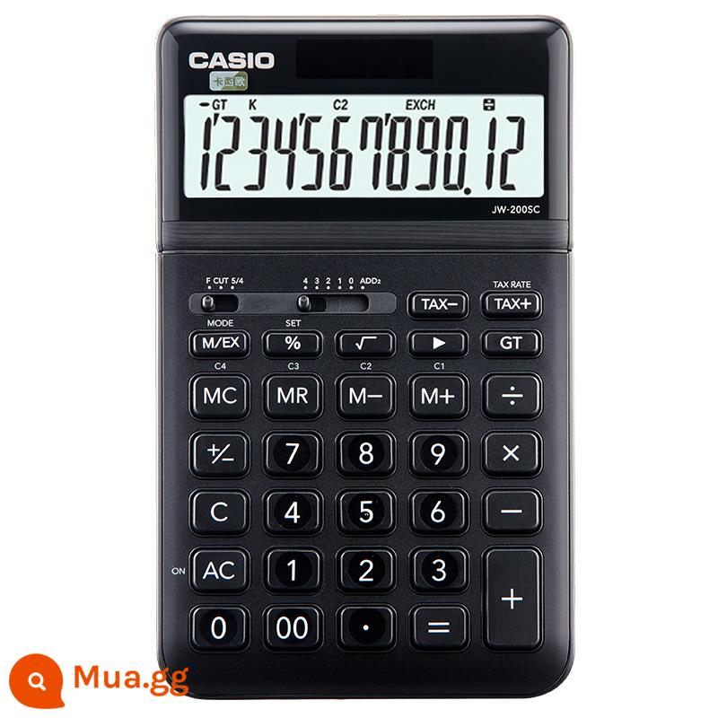 máy tính casio/CASIOJW-200SC máy tính công sở thời trang công sở hàng ngày dễ thương dành cho sinh viên đại học - JW-200BK Shenmu Đen