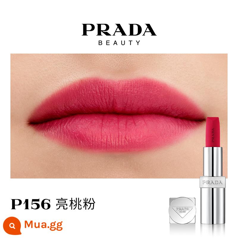 [Ưu đãi giới hạn 38] Son môi PRADA Lipstick Matte dưỡng ẩm màu nâu đỏ B03 màu nâu đất B107B101 - P156 hồng đào tươi tắn