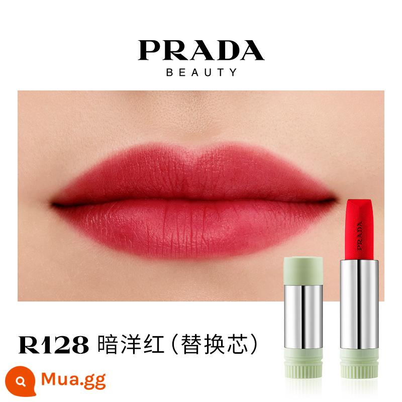 [Ưu đãi giới hạn 38] Son môi PRADA Lipstick Matte dưỡng ẩm màu nâu đỏ B03 màu nâu đất B107B101 - Lõi thay thế R128