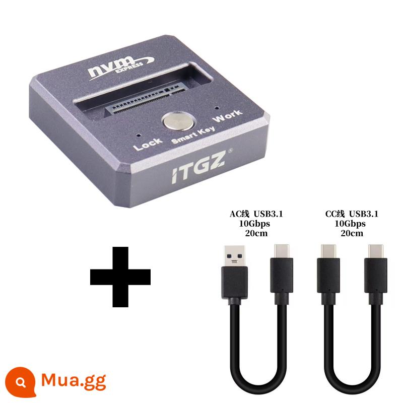 ITGZ M.2 SSD hộp chuyển hộp di động trong dòng JMS583 giao thức đơn NVMe máy tính được bảo vệ - Giao thức đơn cơ sở JMS583 NVME dòng kép